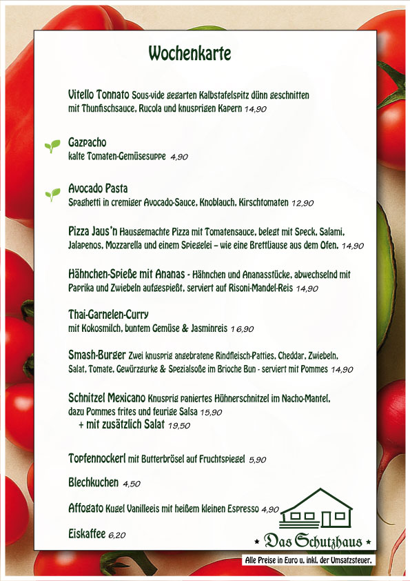 Wochenkarte