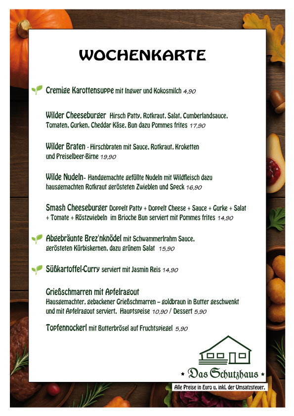 Wochenkarte